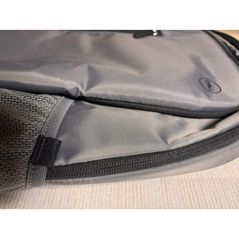 New Gray Silver Dell Laptop Bag Bookbag Backpack Internal Compartments Pockets!
